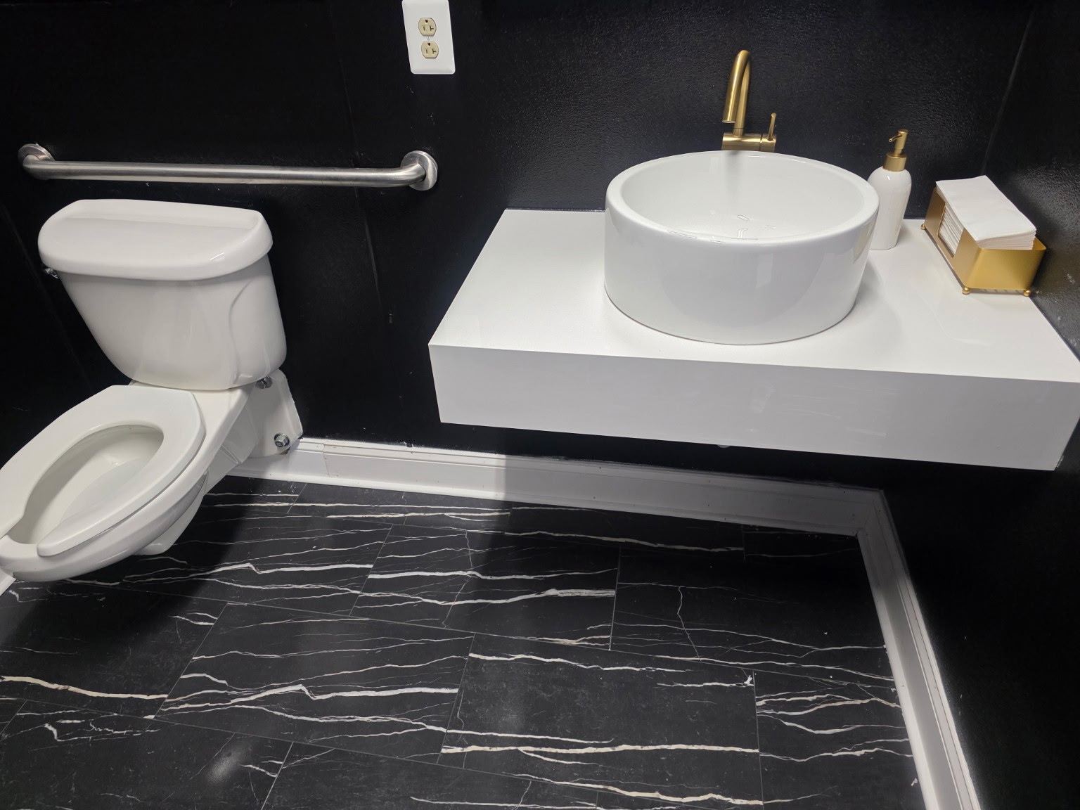 Celebration Hall modern restroom vanity